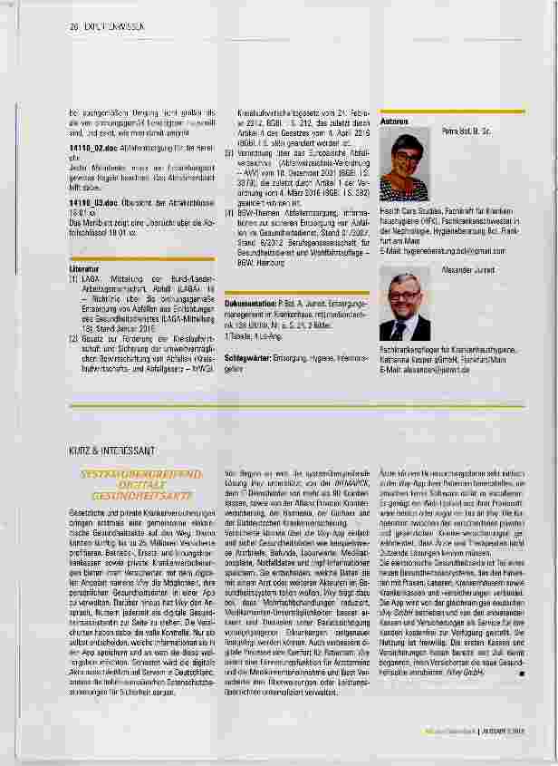 Vorschauseite 3: Entsorgungsmanagement im Krankenhaus
