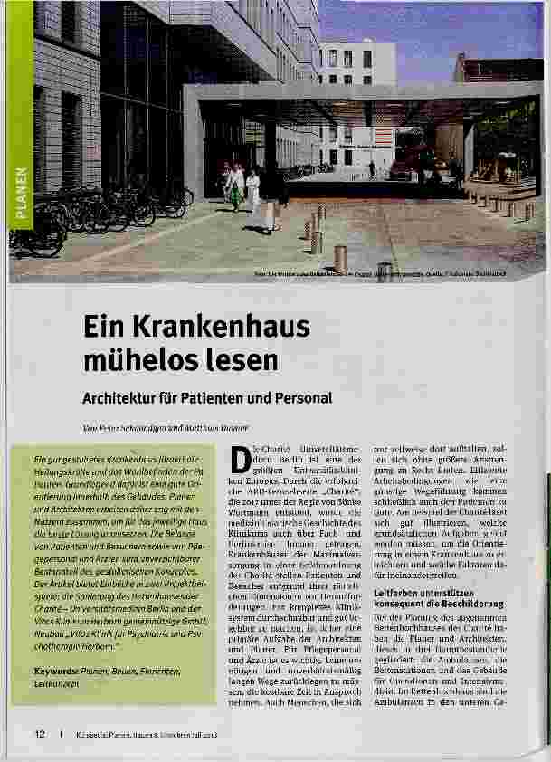Vorschauseite 1: Ein Krankenhaus mühelos lesen