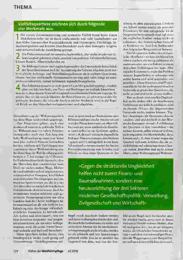 Vorschauseite 2: Quartiersentwicklung als Gesellschaftspolitik