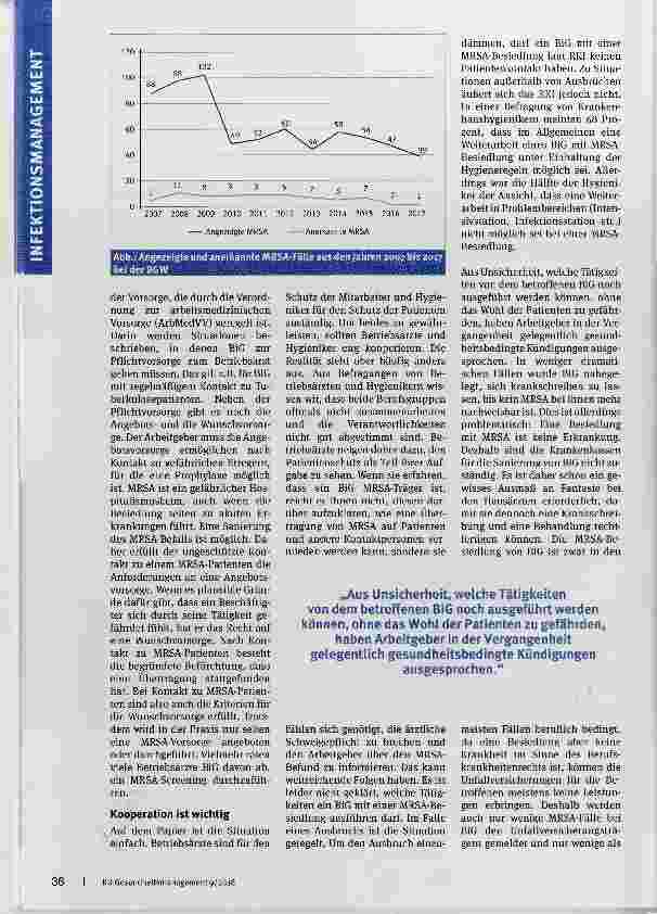 Vorschauseite 3: Berufsrisiko Infektion