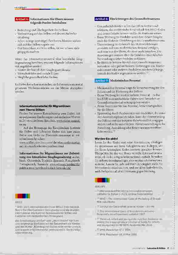 Vorschauseite 2: Ein Wegweiser für medizinisches Personal zum Internationalen Kodex zur Vermarktung von Muttermüchersatzprodukten
