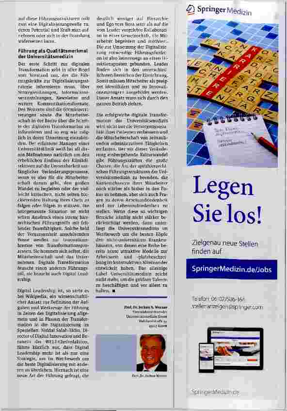 Vorschauseite 3: Smart Hospitals brauchen Leader und keine Bosse