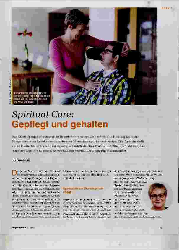 Vorschauseite 1: Spiritual Care: Gepflegt und gehalten