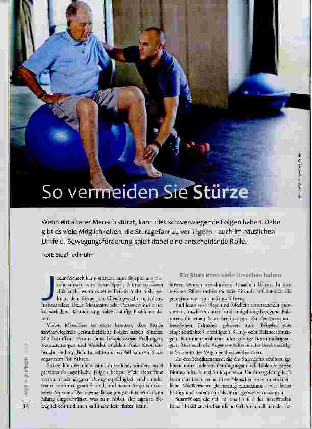 Vorschauseite 1: So vermeiden Sie Stürze