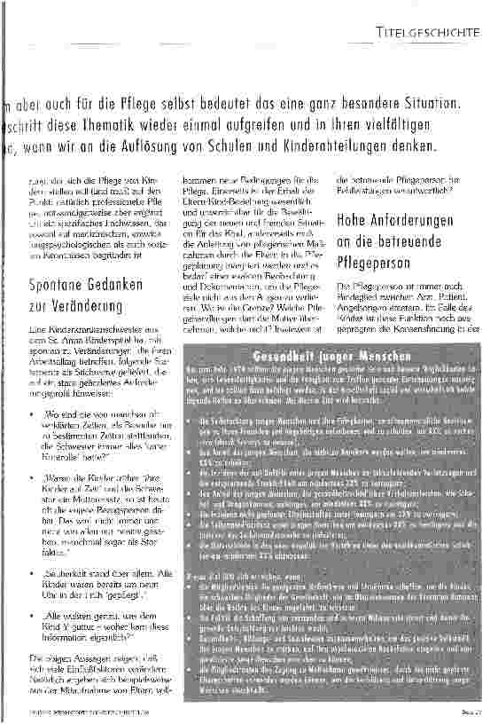 Vorschauseite 2: Kind und Pflege
