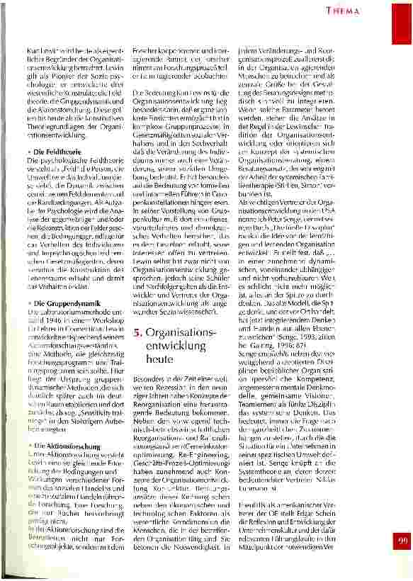 Vorschauseite 4: Organisationsentwicklung und Pflege