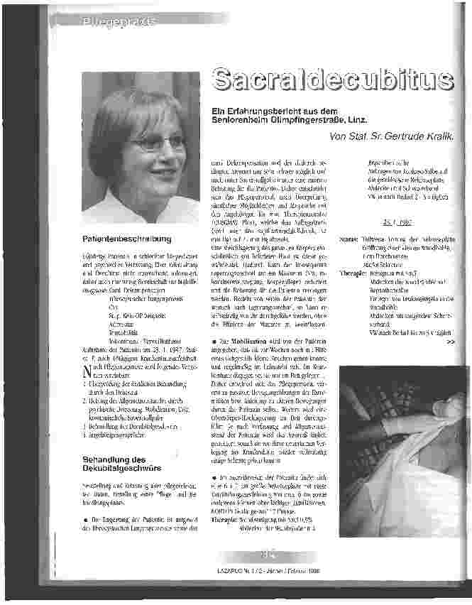Vorschauseite 1: Sacraldecubitus