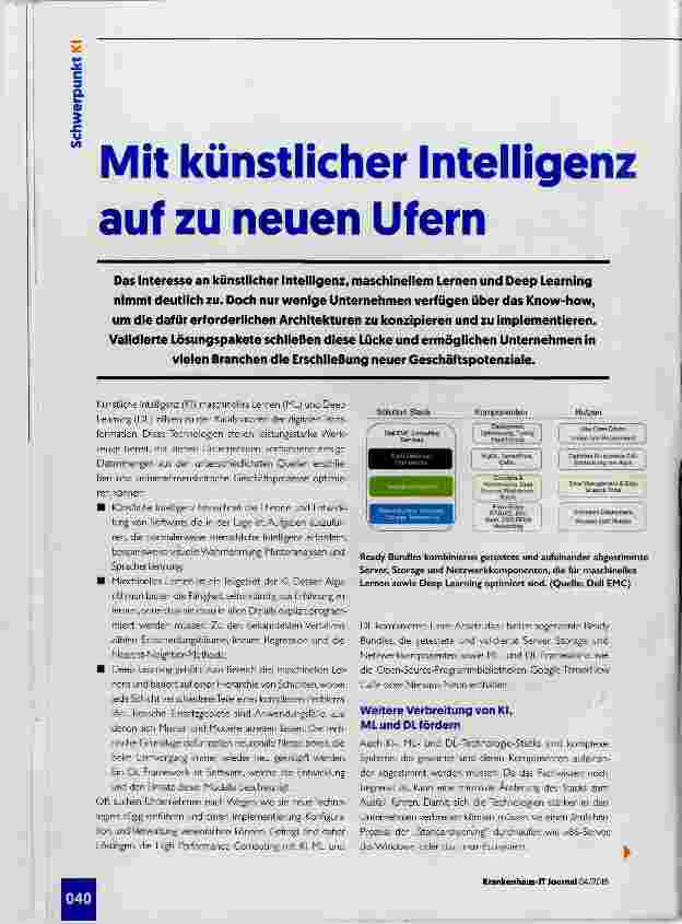 Vorschauseite 1: Mit künstlicher Intelligenz auf zu neuen Ufern