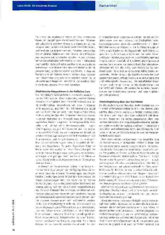 Vorschauseite 3: Lukas Klinik: Ein bewährtes Konzept