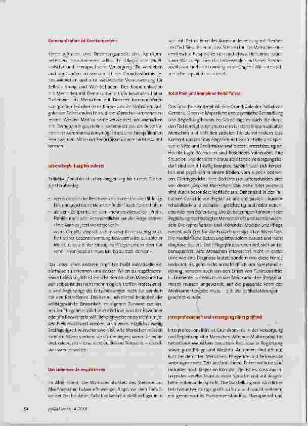 Vorschauseite 2: PALLIATIVE GERIATRIE GRUNDSATZPAPIER