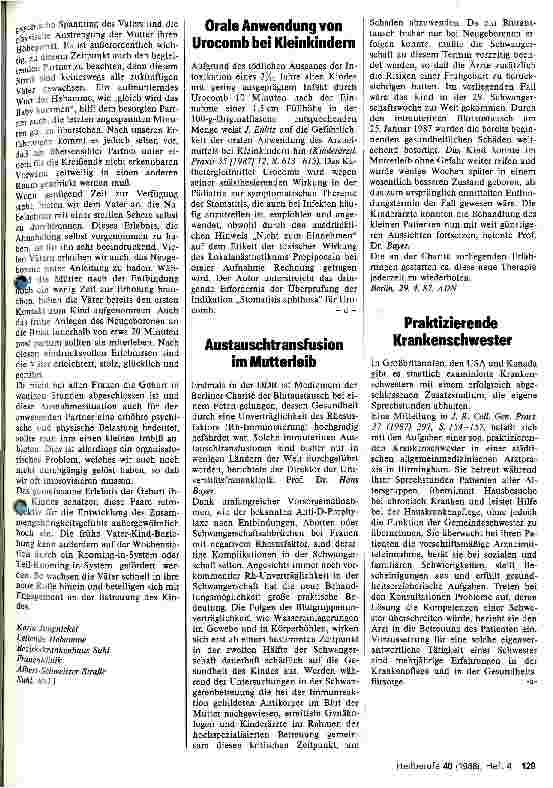 Vorschauseite 2: Anwesenheit des Kindesvaters bei der Geburt
