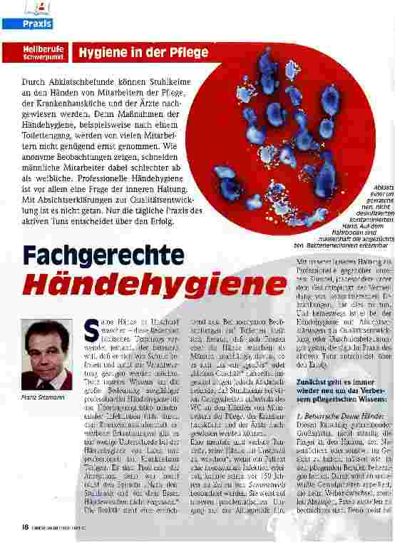 Vorschauseite 1: Fachgerechte Händehygiene