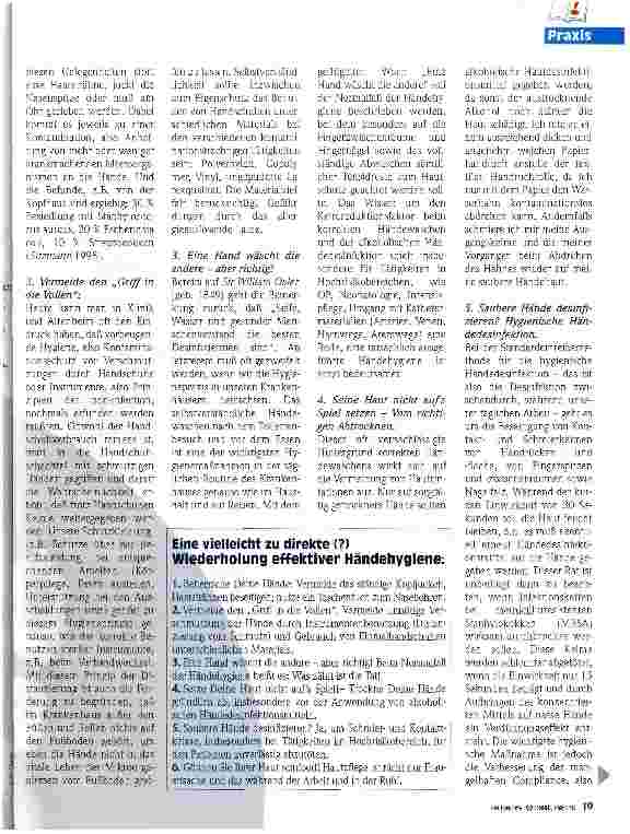 Vorschauseite 2: Fachgerechte Händehygiene