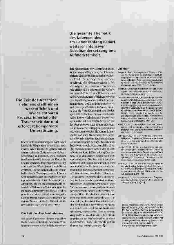 Vorschauseite 4: Umsorgen am Lebensanfang