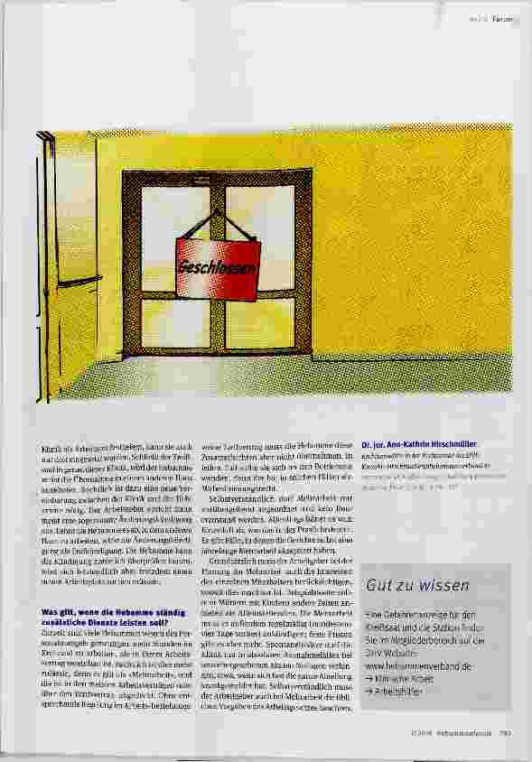 Vorschauseite 3: Kreißsaal wegen Überfüllung geschlossen?