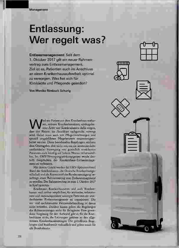 Vorschauseite 1: Entlassung: Wer regelt was?