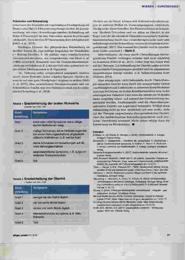 Vorschauseite 2: Orale und intestinale Mukositis