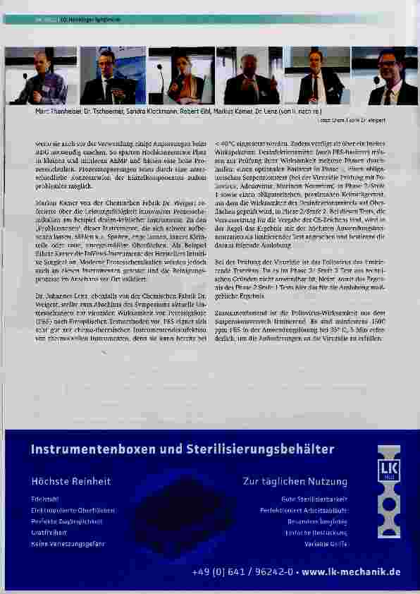 Vorschauseite 3: Innovative Antworten auf neue Herausforderungen in der Aufbereitung und Hygiene