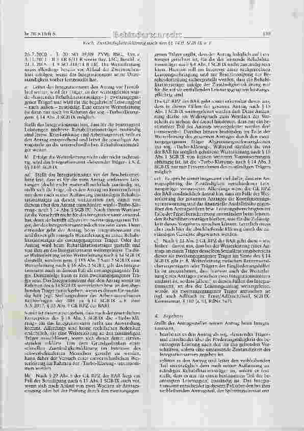 Vorschauseite 3: Zuständigkeitsklärung nach den §§ 14 ff. SGB IX n. E