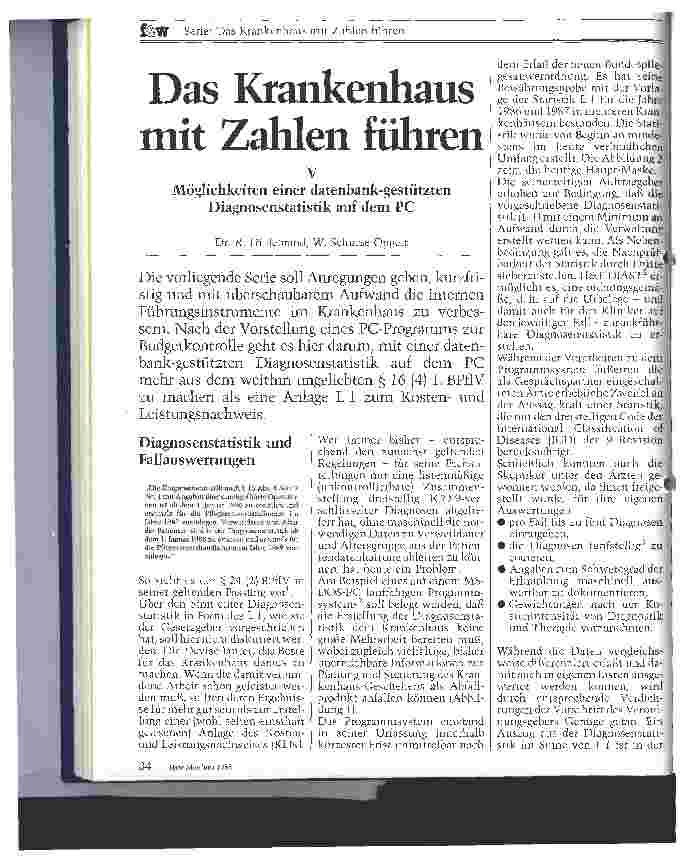 Vorschauseite 1: Das Krankenhaus mit Zahlen führen