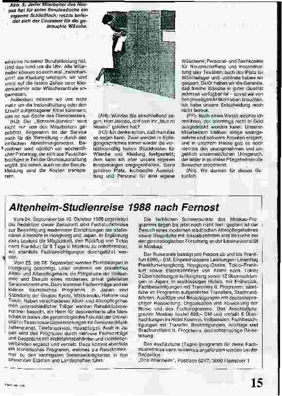 Vorschauseite 4: Wäscheversorgung für das Pflegeheim