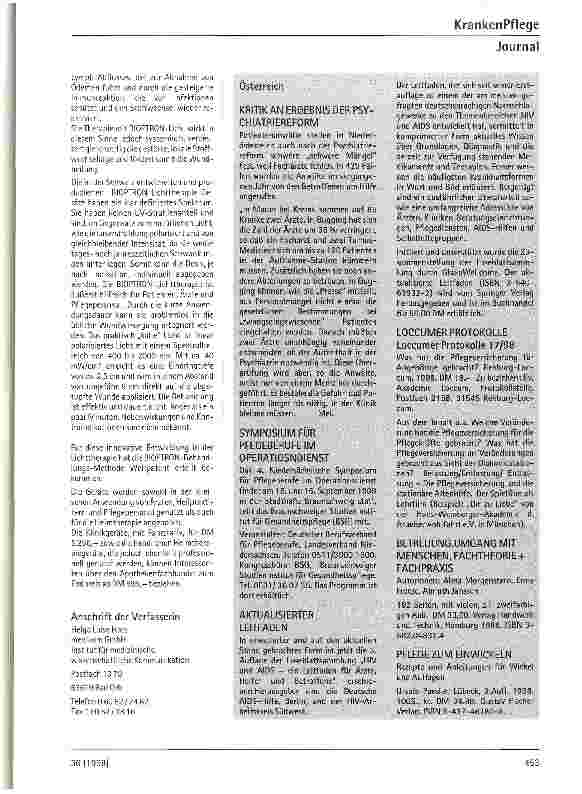 Vorschauseite 3: Behandlung von Wundheilungsstörungen Therapeutische Leistungen des BIOPTRON-Lichtes