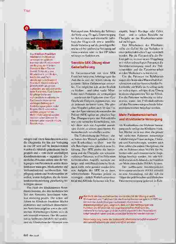 Vorschauseite 2: Katastrophenschutzübung Anschlag in Höchst