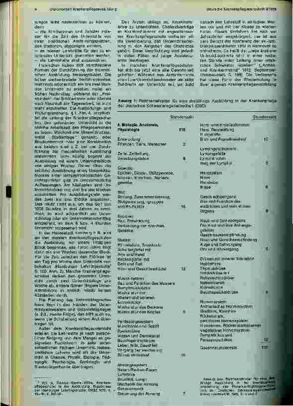 Vorschauseite 4: Die Krankenpflegeausbildung in ihrer unklaren Stellung zwischen dualer Ausbildung und Berufsfachschulbildung und die Bestrebungen um eine Integration in das Bildungswesen (Sekunda…