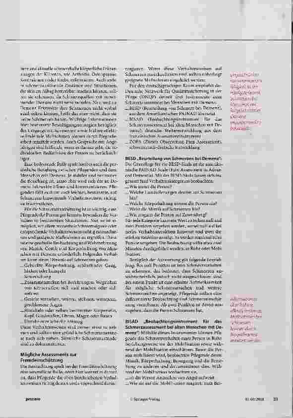 Vorschauseite 2: Schmerzen erkennen bei Menschen mit Demenz