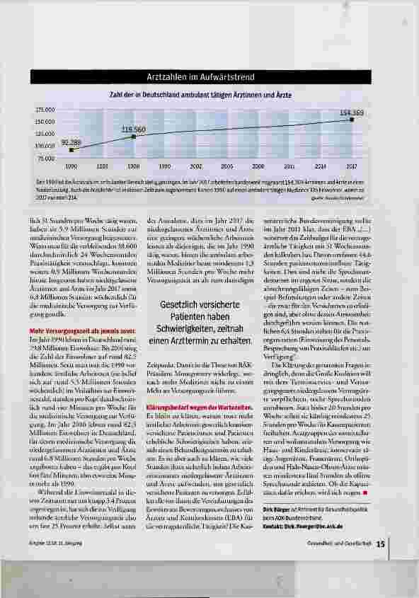 Vorschauseite 2: Zeit genug für alle Patienten?
