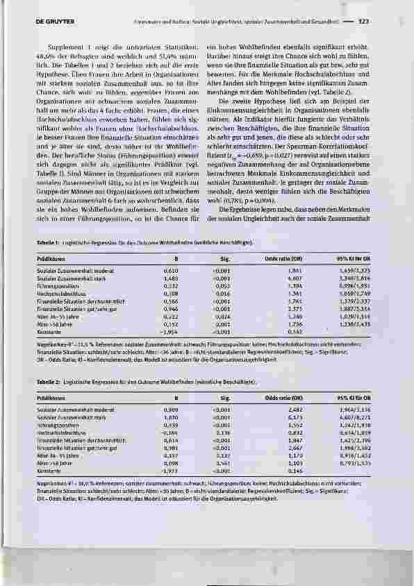 Vorschauseite 2: Soziale Ungleichheit, sozialer Zusammenhalt und Gesundheit