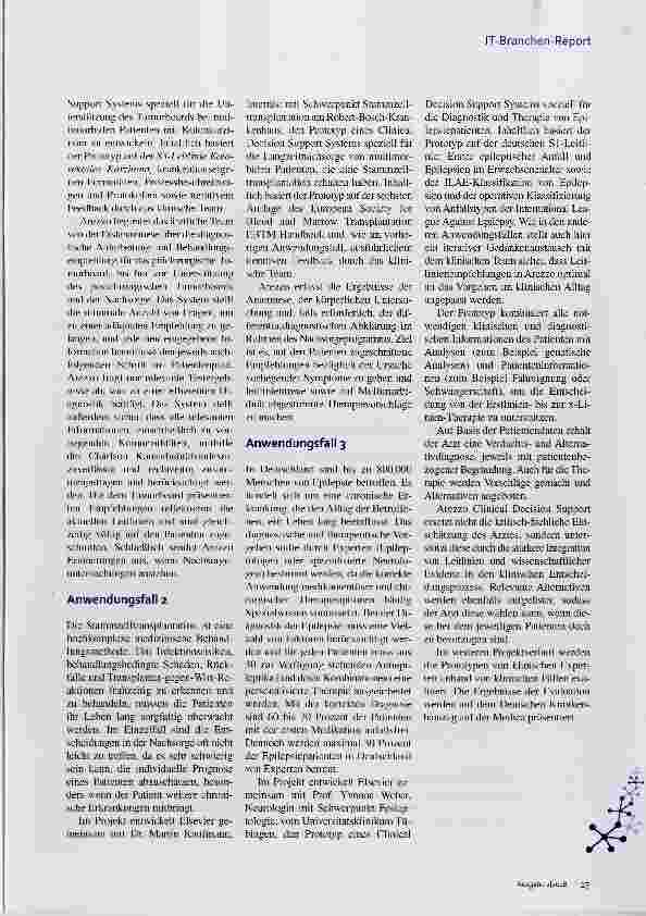 Vorschauseite 2: Projekt 4: Computer-interpretierbare Leitlinien Entscheidungshilfe