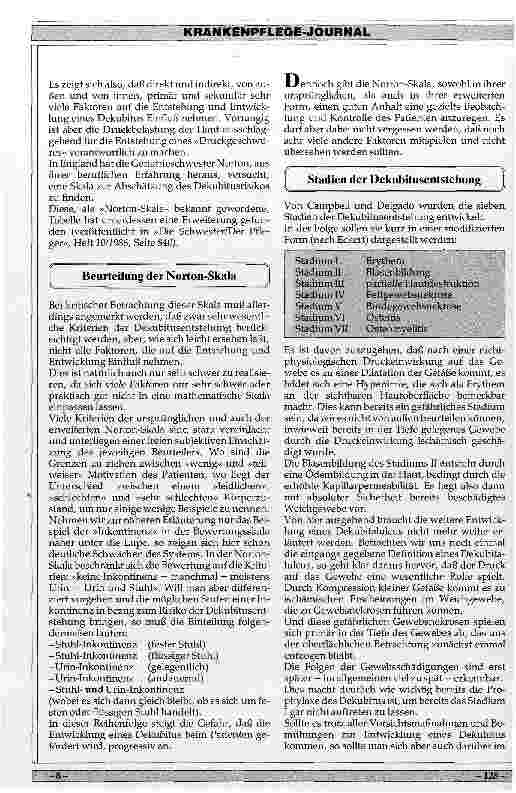 Vorschauseite 4: Grundlagen der Dekubitusentstehung und -entwicklung