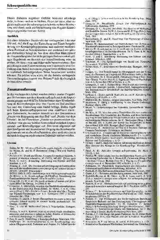 Vorschauseite 6: Todesfurcht und Einstellung zum Suizid Eine Untersuchung beim Krankenpflegepersonal