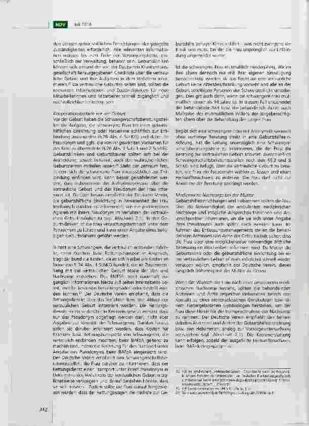 Vorschauseite 5: Empfehlungen des Deutschen Vereins zur vertraulichen Geburt