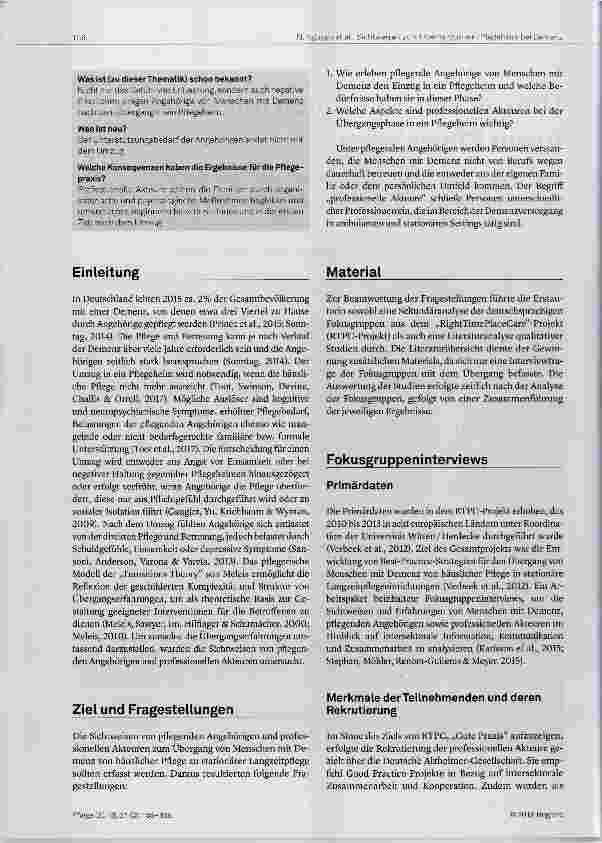 Vorschauseite 2: Umzug von Menschen mit Demenz in ein Pflegeheim