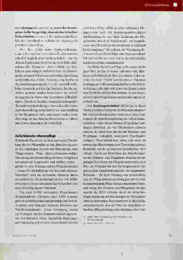 Vorschauseite 6: Rechtsaspekte bei Beatmungspflichtigen und Patienten im Wachkoma