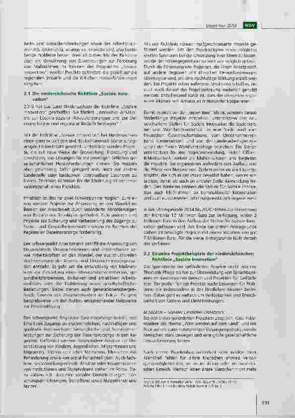 Vorschauseite 2: Soziale Innovationen als Instrument zur Bewältigung des strukturellen Wandels ein Beispiel aus Niedersachsen