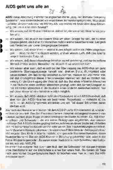 Vorschauseite 1: AIDS geht uns alle an