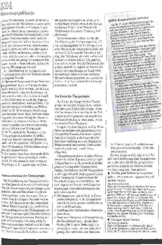 Vorschauseite 2: Gruppentherapie mit Verwirrten Die therapeutische Übungsgruppe im Rahmen einer Rehabilitationstherapi