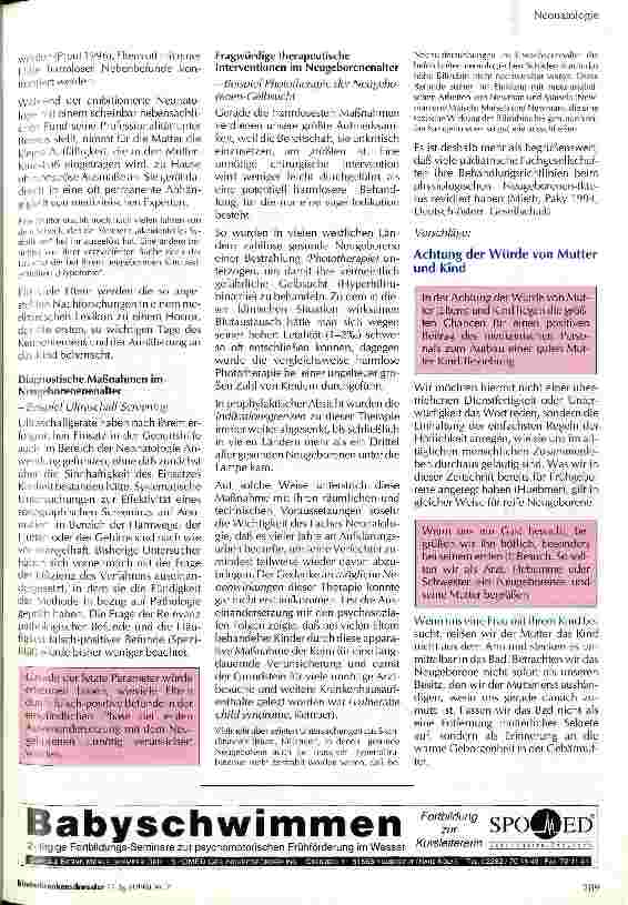 Vorschauseite 2: Medizin zwischen Mutter und Kind Teil II: Das Neugeborene im Krankenhaus, Chancen und Gefahren durch Experten