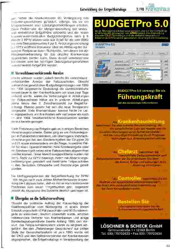 Vorschauseite 4: Entwicklung der Entgeltkataloge für Fallpauschalen und Sonderentgelte