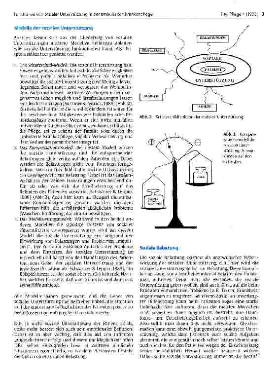 Vorschauseite 2: Funktionen von sozialer Unterstützung in der ambulanten Karankenpflege