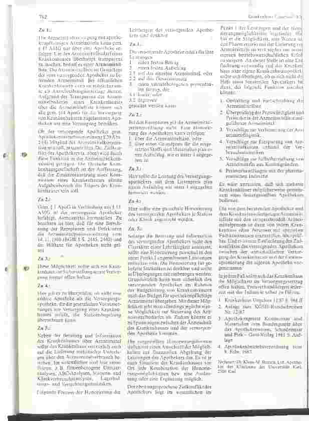 Vorschauseite 2: Zur Gestaltung der wirtschaftlichen Seite von Versorgungsverträgen mit krankenhausversorgenden Apotheken