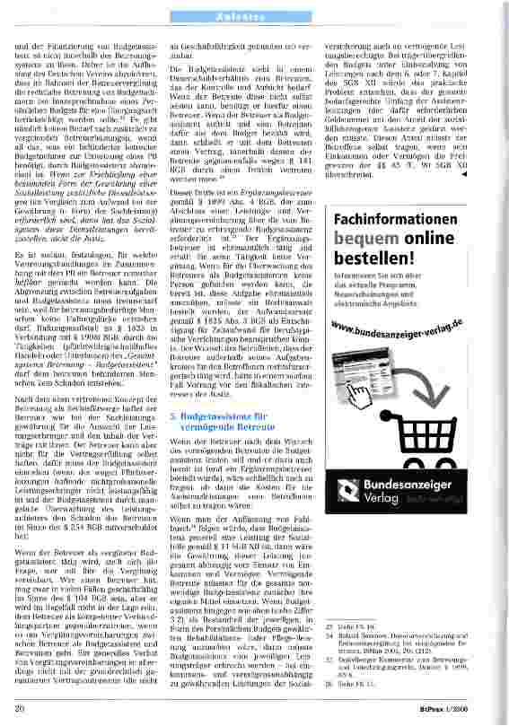 Vorschauseite 5: Budgetassistenz und rechtliche Betreuung