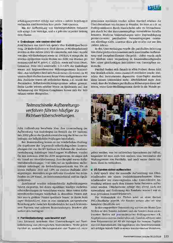 Vorschauseite 2: Thema Aufbereitung von Medizinprodukten beim 14. DGKH-Kongress für KrankenhaushygieneBerlin, 18. - 21.3.2018