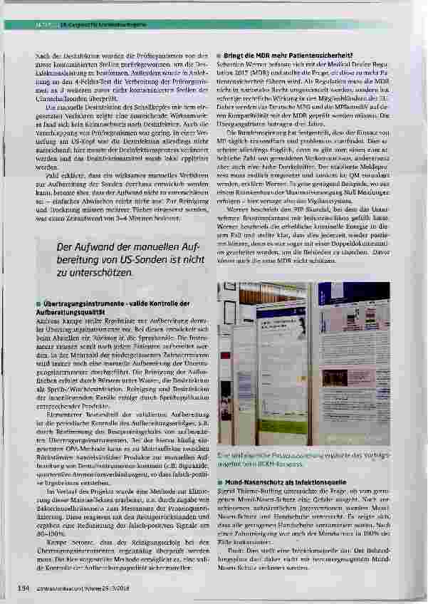 Vorschauseite 3: Thema Aufbereitung von Medizinprodukten beim 14. DGKH-Kongress für KrankenhaushygieneBerlin, 18. - 21.3.2018