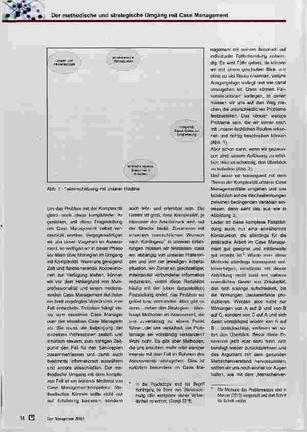 Vorschauseite 2: Der methodische und strategische Umgang mit Kompiexität im Case Management