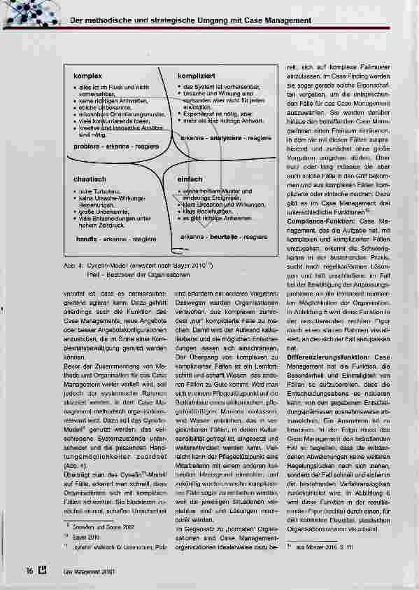 Vorschauseite 4: Der methodische und strategische Umgang mit Kompiexität im Case Management