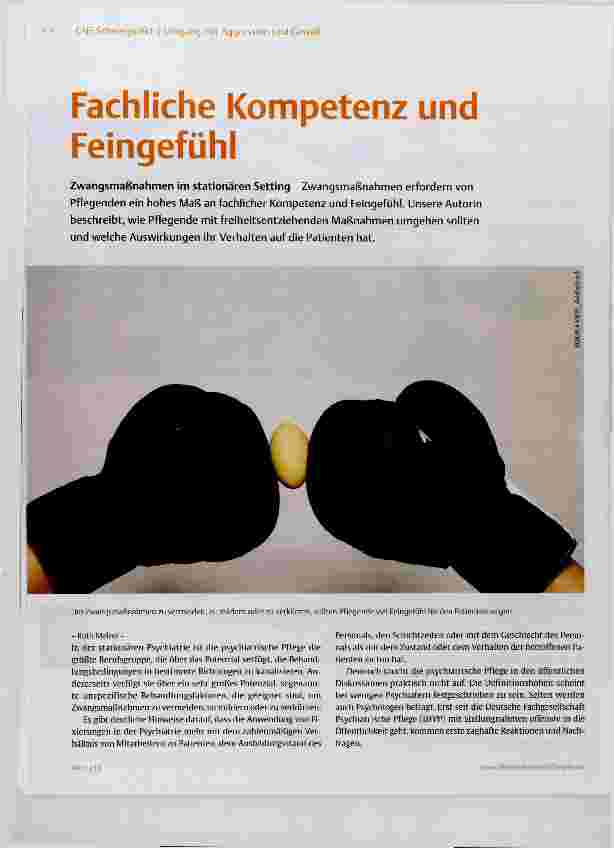 Vorschauseite 1: Fachliche Kompetenz und Feingefühl